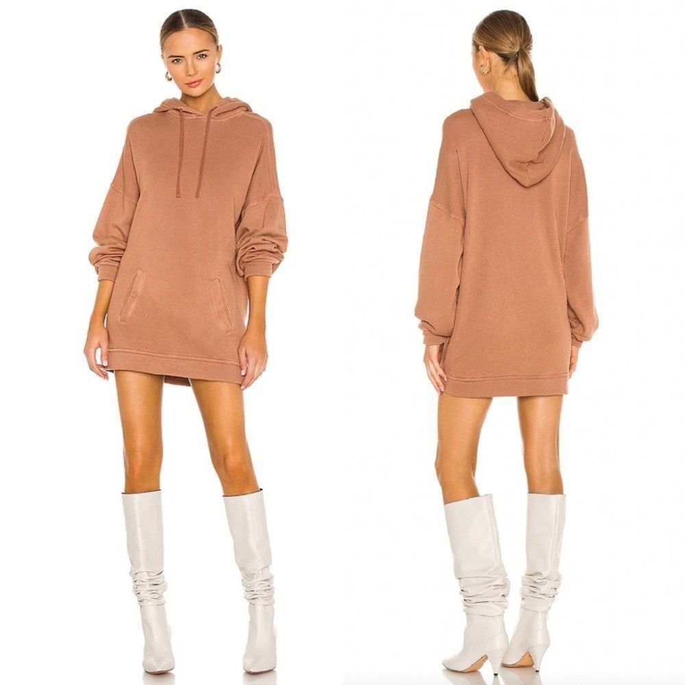 Lovers and Friends Oversized Hoodie in Mocha Nude S